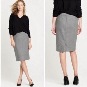 J. Crew Classic Gray Pencil Skirt